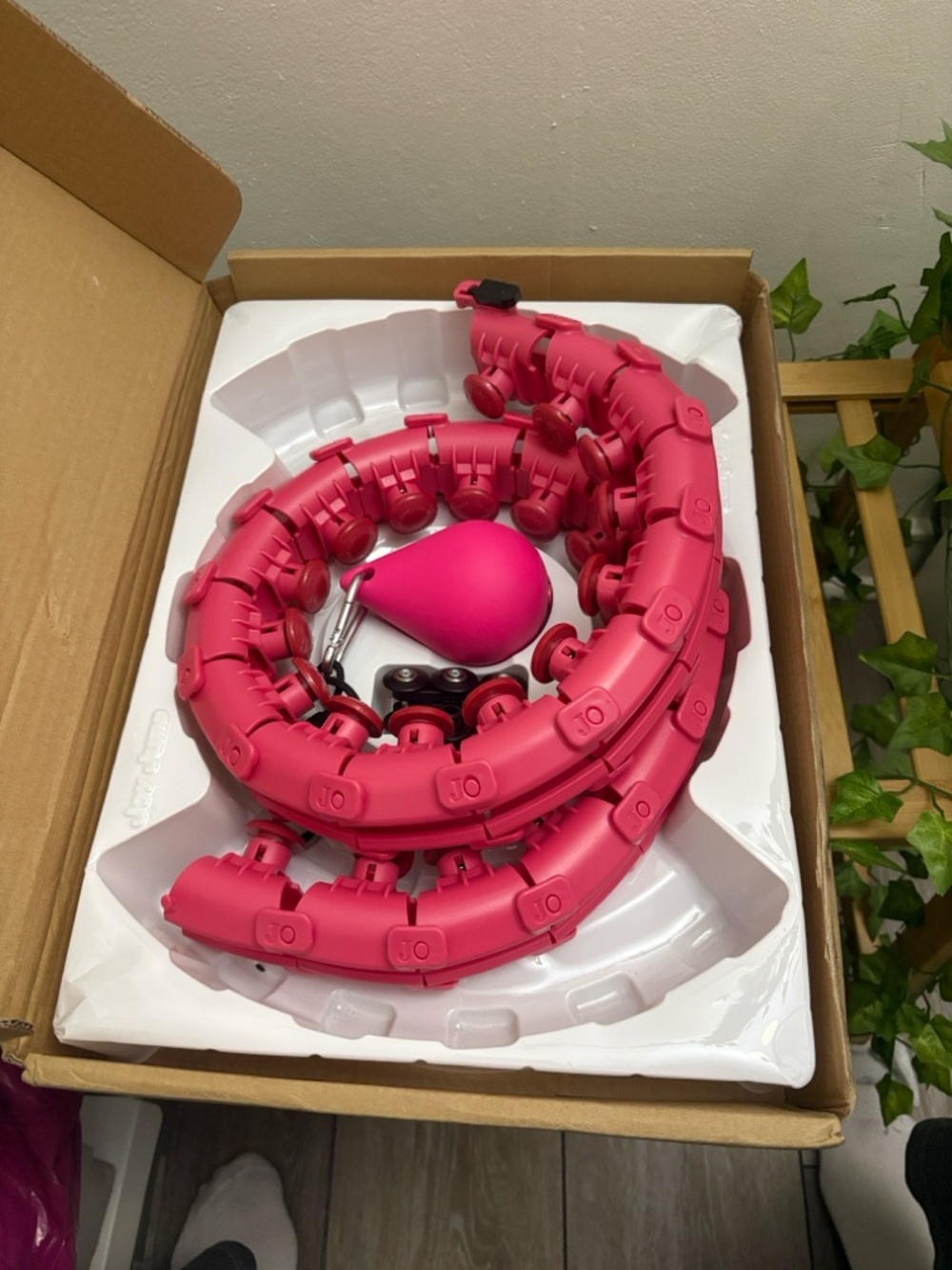 Adjustable Weighted Smart Hula Hoop - Pink - Picture 3 of 3